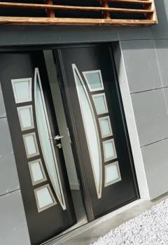 Porte d'entrée aluminium 2 vantaux Aucamville